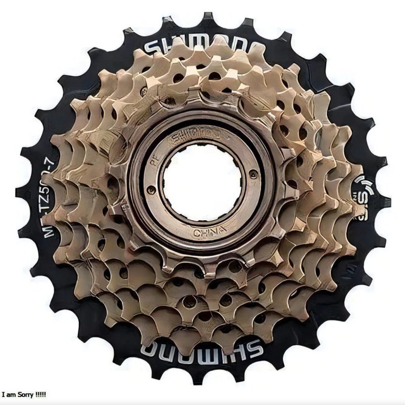 Roda livre Shimano de 7 velocidades